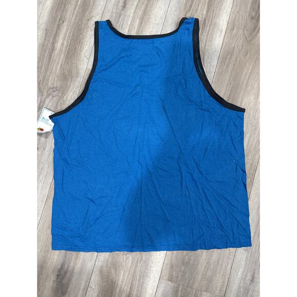 Fruit of The Loom 360 Breathe Men Tank Top - Color: Blue/Black - Size: 2XL - Picture 7 of 7